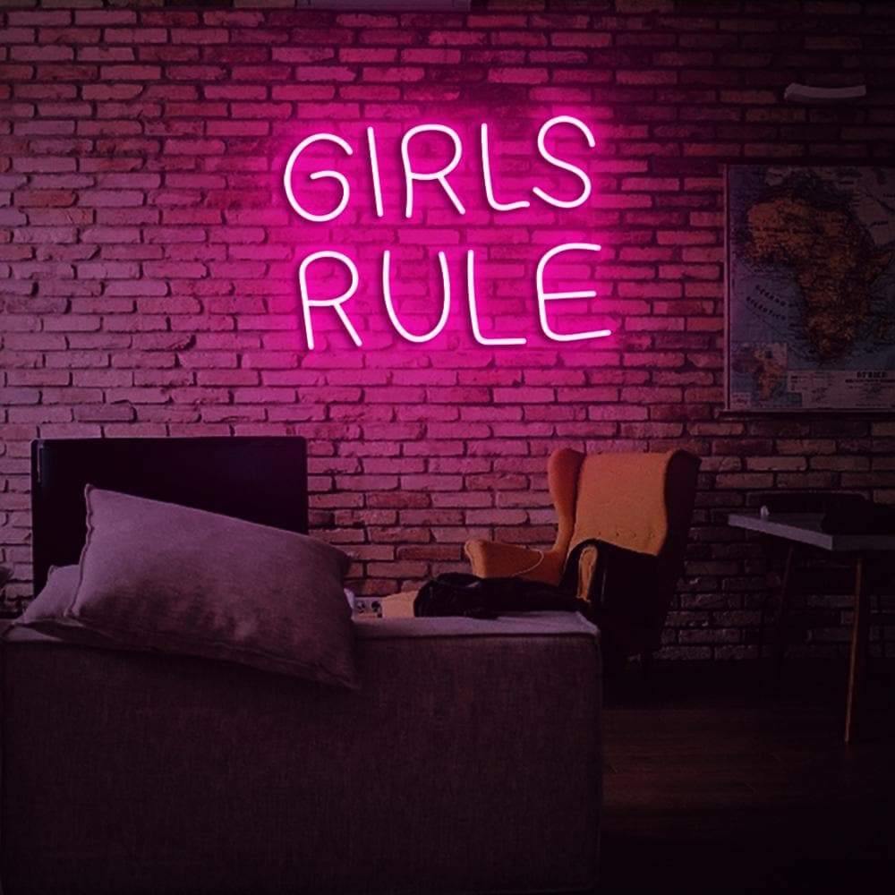 Girls Rule Neon Sign - Neon87