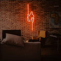 Holding Hands Neon Sign