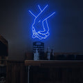 Holding Hands 2 Neon Sign