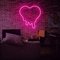Melting Heart Neon Sign - Neon87
