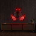 Angel Neon Mirror Sign