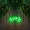 Pigeons and Hearts Neon Sign - Neon87